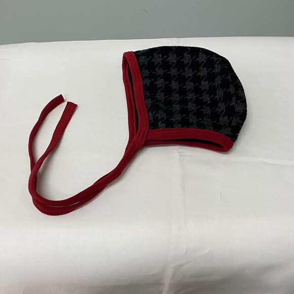 Medium 6-12 month bonnet pilot hat plaid warm. Emifaye - Picture 1 of 4